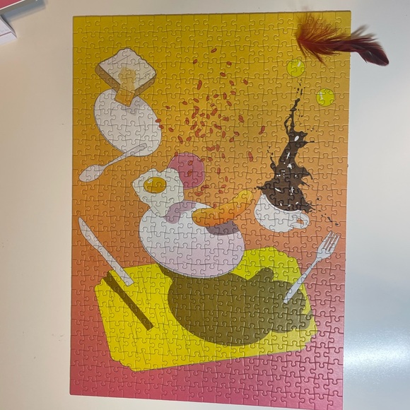 Cloudberries 'Breakfast' - 500 Piece Puzzle 500pc Imported Jigsaw UK Puzzledly - Picture 2 of 2